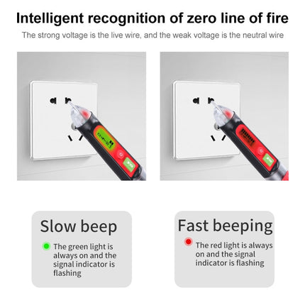 WINTACT WT3010  LED AC Voltage Tester Non-Contact Detector Pen 12-1000V AC Voltage Detector, WINTACT WT3010