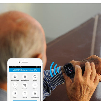 REACHFAR RF-V46-A GPS Smart Tracker WatchBand, Support SOS / Camera / Health Management / 4G LTE / Blood Pressure / Heart Rate, For Asia / Europe / Africa / Australia, RF-V46-A