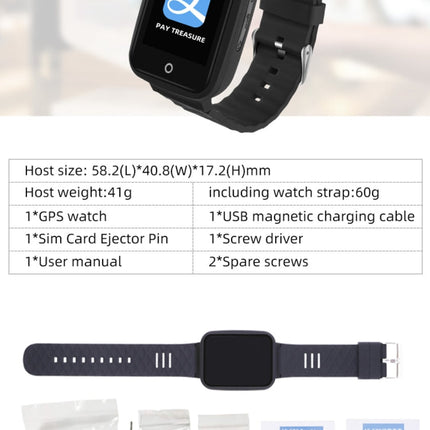 REACHFAR RF-V46-A GPS Smart Tracker WatchBand, Support SOS / Camera / Health Management / 4G LTE / Blood Pressure / Heart Rate, For Asia / Europe / Africa / Australia, RF-V46-A