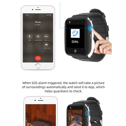 REACHFAR RF-V46-A GPS Smart Tracker WatchBand, Support SOS / Camera / Health Management / 4G LTE / Blood Pressure / Heart Rate, For Asia / Europe / Africa / Australia, RF-V46-A