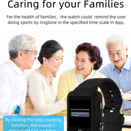 REACHFAR RF-V46-B GPS Smart Tracker WatchBand, Support SOS / Camera / Health Management / 4G LTE / Blood Pressure / Heart Rate, For North America / South America