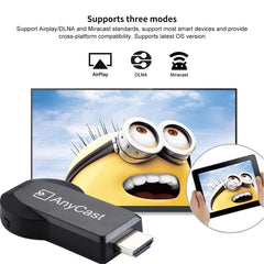 M2 Plus Wireless WiFi Display Dongle Receiver Airplay Miracast DLNA 1080P HDMI TV Stick for iPhone, Samsung, and other Android Smartphones, M2 Plus