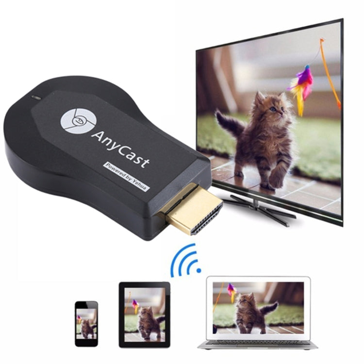 M4 Plus Wireless WiFi Display Dongle Receiver Airplay Miracast DLNA 1080P HDMI TV Stick for iPhone, Samsung, and other Android Smartphones