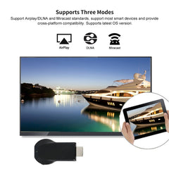 M4 Plus Wireless WiFi Display Dongle Receiver Airplay Miracast DLNA 1080P HDMI TV Stick for iPhone, Samsung, and other Android Smartphones, M4 Plus