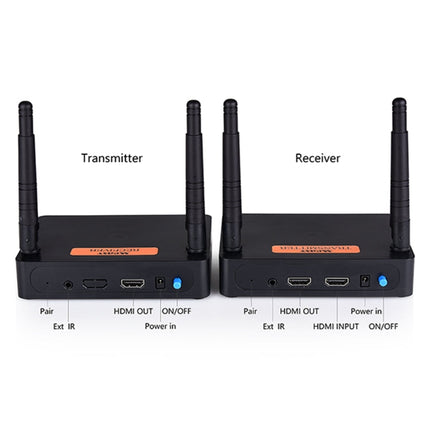 Measy FHD676 Full HD 1080P 3D 5-5.8GHz Wireless HDMI Transmitter (Transmitter + Receiver) Transmission Distance: 200m, Specifications:EU Plug, FHD676 (AU Plug), FHD676 (EU Plug), FHD676 (UK Plug), FHD676 (US Plug)