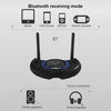 TX800 Optical Fiber Bluetooth 5.0 Transmitter Receiver Audio Adapter with Dual Antennas & OLED Display