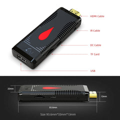 X96 S400 Android 10.0 Mini TV Stick, Allwinner H313 Quad Core ARM Cortex A53, 1GB + 8GB, Support WiFi, HDMI, TF Card, USB, 1GB+8GB
