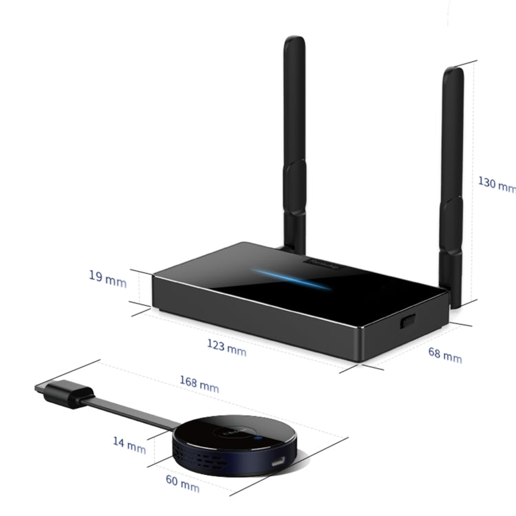 Z1 Wireless HDMI Screen Display Dongle Receiver + Transmitter Kit, Receiver + Transmitter