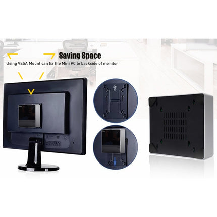 HYSTOU M3 Windows / Linux System Mini PC, Intel Core i7-10610U 4 Core 8 Threads up to 4.9GHz, Support M.2, 32GB RAM DDR4 + 1TB SSD