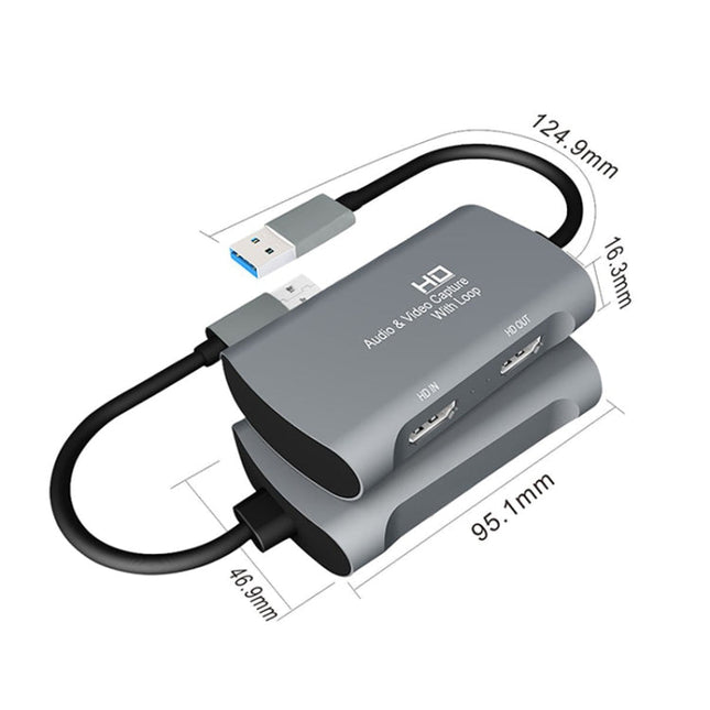 Z31 HDMI Female to HDMI Female + Audio + USB 2.0 Video Capture Box, Z31