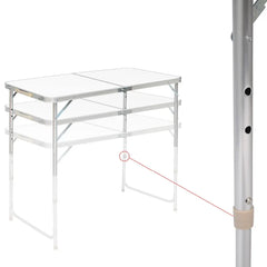 WOLTU Folding  Camping Table Lightweight Foldable Garden Picnic Table  Office Table for Balcony Market  Kitchen Outdoor Barbecue