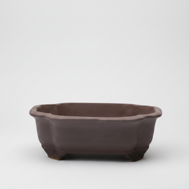 Unglazed Bonsai Pot Rectangle | 26cm x 21cm x 7cm | YB1128