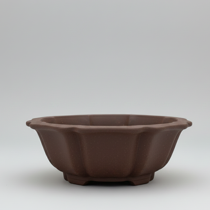 Unglazed Bonsai Pot Round | 18cm x 18cm x 5cm | YB1123