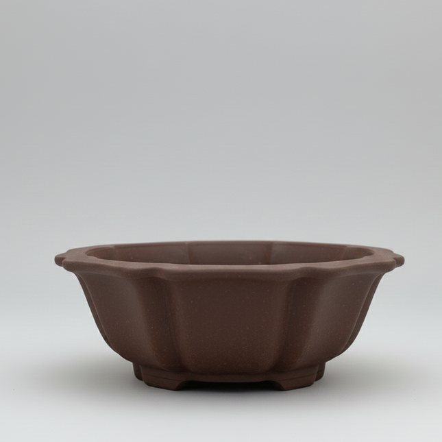 Unglazed Bonsai Pot Round | 18cm x 18cm x 5cm | YB1123