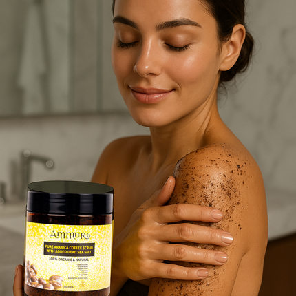Ammuri Organic Coffee Body Scrub | Dead Sea Salt Exfoliating Polish