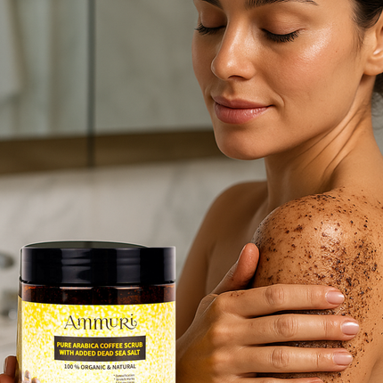 Organic Arabica Coffee Scrub Face Mask for Exfoliation & Glow | Ammuri