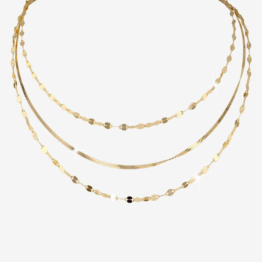 18ct Gold Vermeil On Silver 2 Strand Necklace