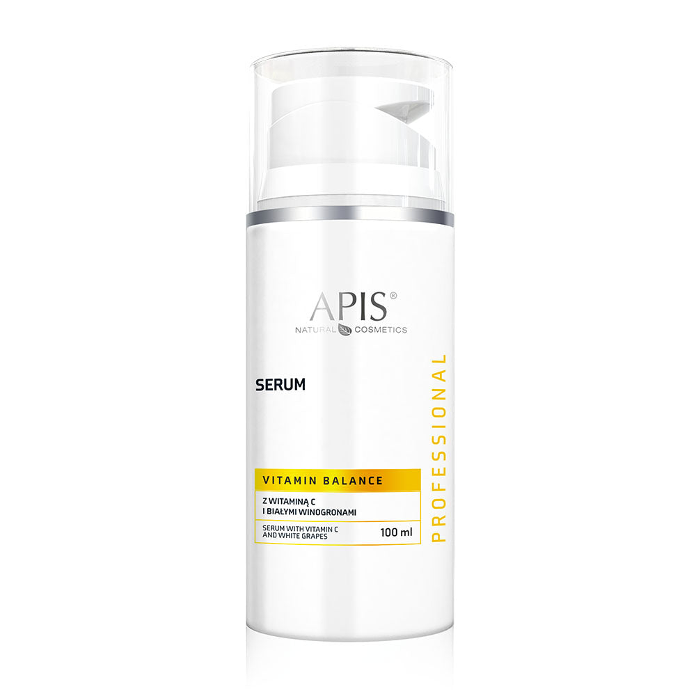 Apis VITAMIN BALANCE Vitamin C & White Grape Serum - Revitalises and hydrates dull, tired skin | 100ml