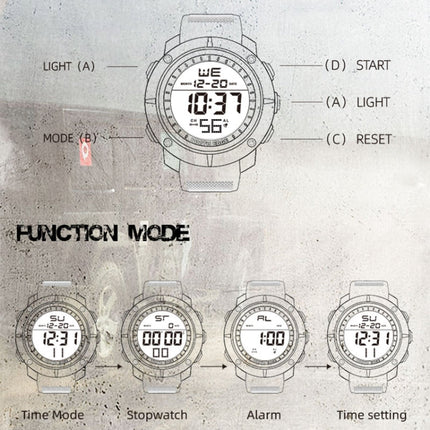 TANK North Edge Men Fashion Professional Military Army Outdoor Sport Waterproof Running Swimming Smart Digital Watch