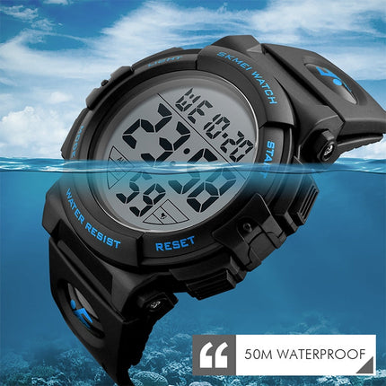 SKMEI 1258 Multifunctional Outdoor Sports Noctilucent Waterproof Wrist Watch, Size: S