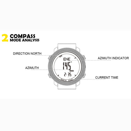 NORTH EDGE Multi-function Waterproof Outdoor Sports Electronic Smart Watch, Support Humidity Measurement / Weather Forecast / Speed Measurement, Style: Nylon Strap