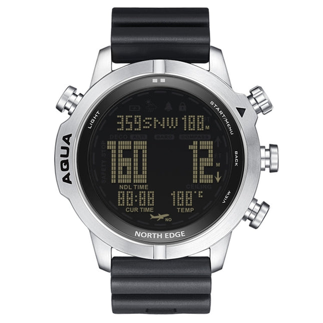 NORTH EDGE AQUA 100m Waterproof Scuba Diver Smart Watch, Support Luminous Display & Compass Mode, AQUA