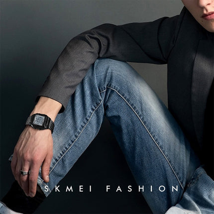 SKMEI 1381 Multifunctional Men Outdoor Business Sport Noctilucent Waterproof Digital Wrist Watch