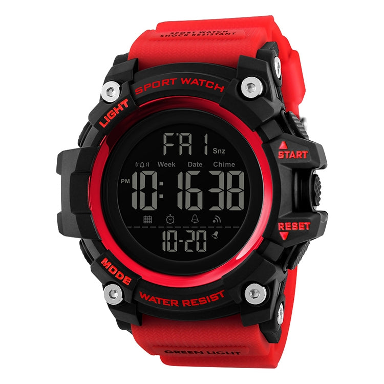 SKMEI 1384 Multifunctional Men Outdoor Fashion Noctilucent Waterproof LED Digital Watch