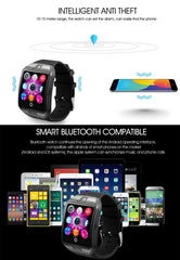 Q18 1.54 inch TFT Screen MTK6260A 360MHz Bluetooth 3.0 Smart Watch Phone, 128M + 64M Memory