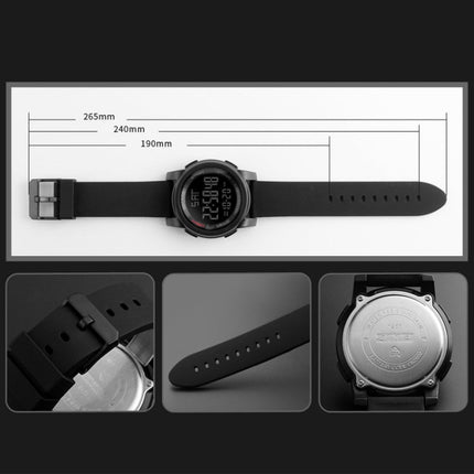 SKMEI 1257 Men Fashionable Outdoor 50m Waterproof Digital Watch Sports Wrist Watch