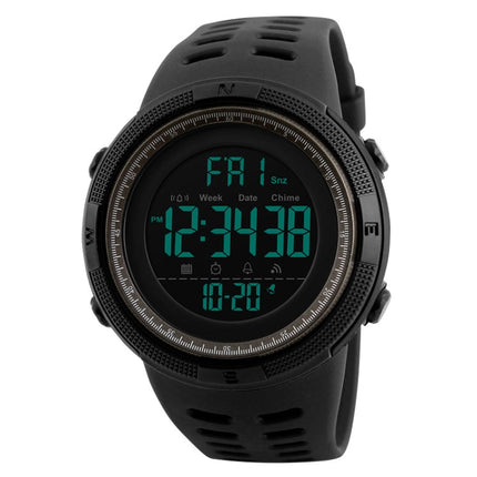 SKMEI 1251 Men Fashionable Outdoor 50m Waterproof Sports Watch Digital Watch with PU Watchband