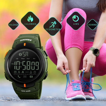 SKMEI 1301 Multifunction 50m Waterproof Sports Bluetooth Smart Watch, Compatible with Android & iOS System