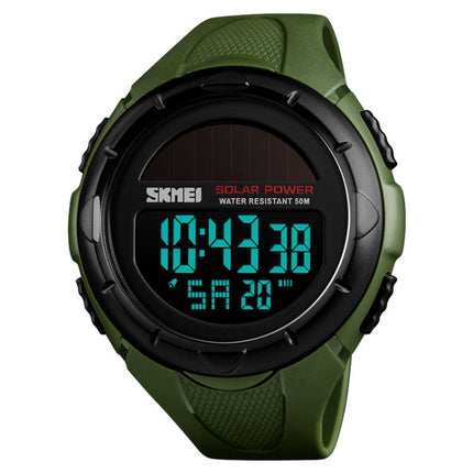 SKMEI 1405 Fashion Solar Power Outdoor Sports Watch Multifunctional 50m Waterproof Men Digital Watch