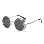 Sunglasses#silver frame gray sheet / Sunglasses&silver frame gray sheet