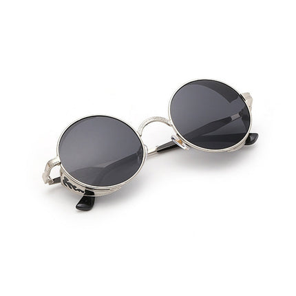 Retro Carved Round Sunglasses, Sunglasses#silver frame gray sheet, Sunglasses#silver frame white mercury, Sunglasses#rimmed gray tablets, Sunglasses#Tyrant gold box gold, Sunglasses#Gold frame gray sheet, Sunglasses#Gold frame red film                 ...