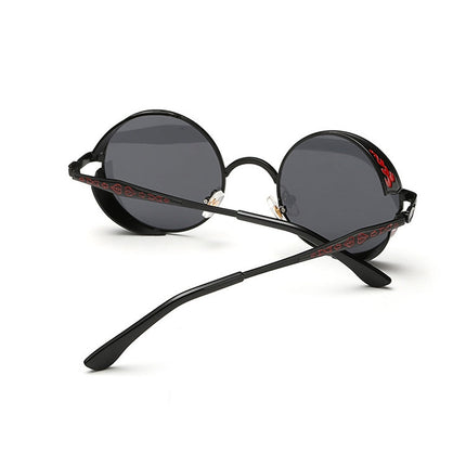 Retro Carved Round Sunglasses, Sunglasses#silver frame gray sheet, Sunglasses#silver frame white mercury, Sunglasses#rimmed gray tablets, Sunglasses#Tyrant gold box gold, Sunglasses#Gold frame gray sheet, Sunglasses#Gold frame red film                 ...