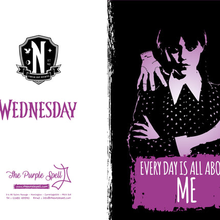 Wednesday Addams Birthday Card | Addams Family | Jenna Ortega | Netflix Series | Everyday is  All About Me