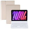 A06 Detachable Lambskin Texture Ultra-thin TPU Bluetooth Keyboard Leather Tablet Case with Stand For iPad mini 6 / mini 7, A06