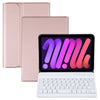 A06 Detachable Lambskin Texture Ultra-thin TPU Bluetooth Keyboard Leather Tablet Case with Stand For iPad mini 6 / mini 7, A06