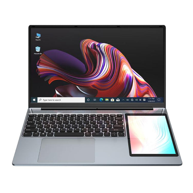 UNIWA ULAP Q15ZR Laptop, 16GB+512GB, 15.6 inch and 7 inch Dual Display Windows 11 Intel Alder Lake N100 Octa Core, AU Plug