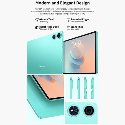 Teclast P50AI WiFi Tablet PC, 6GB+128GB, 11 inch Android 15 Allwinner A733 Octa Core with NPU, P50AI
