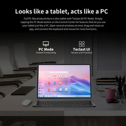 Teclast P50AI WiFi Tablet PC, 6GB+128GB, 11 inch Android 15 Allwinner A733 Octa Core with NPU, P50AI