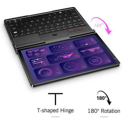 GPD Pocket 4 Handheld Gaming PC, 32GB+2TB, 8.8 inch Windows 11 Home AMD Ryzen AI 9 HX 370, EU Plug