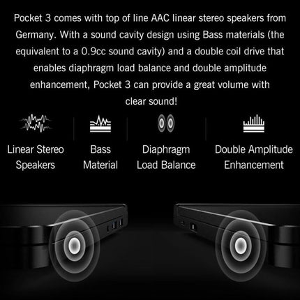 GPD Pocket 3 Handheld PC, 16GB+512GB, 8 inch Windows 11 Home Intel Core i3-1125G4, EU Plug