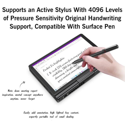 GPD Pocket 3 Handheld PC, 16GB+512GB, 8 inch Windows 11 Home Intel Core i3-1125G4, EU Plug