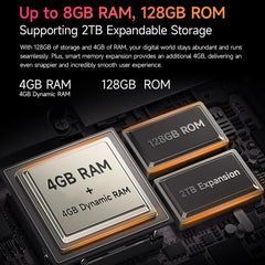 Ulefone Tab A10 Pro Tablet PC, 6GB+128GB, 8.68 inch Android 15 MediaTek Helio G91 Octa Core 4G Network, EU Plug