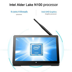 PiPo H10PRO All-in-One Mini PC, 10.1 inch, 16GB+128GB+512GB, Windows 11 Intel Alder Lake N100 Quad Core, US Plug