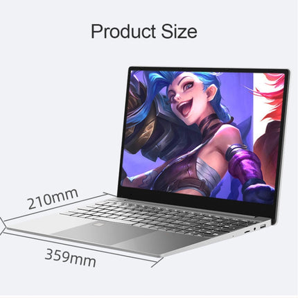 H15 15.6 inch Ultrathin Laptop, 16GB+256GB, Windows 11 Intel Celeron N5095 Quad Core, EU Plug, N5095 16GB+256GB