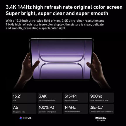 OnePlus Pad 2 Pro 13.2 inch WiFi Tablet PC, 12GB+256GB ColorOS 15.0 Qualcomm Snapdragon 8 Ultra Octa Core CPU, 12GB+256GB