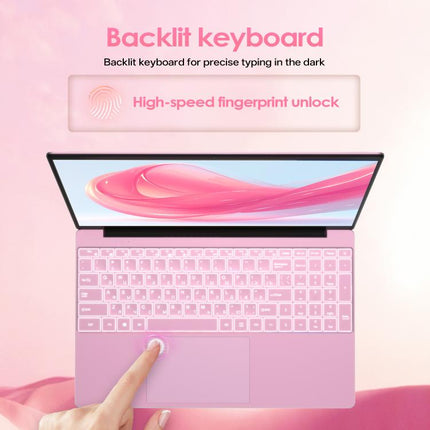 GXMO T152J 15.6 inch Laptop, 16GB+512GB, Windows 11 Pro Intel Celeron N5100 Quad Core, Support Fingerprint Unlock, UK Plug, 16GB+512GB, UK Plug